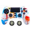 Camouflage Silicone Rubber Gel Skin for Sony Ps4 Slim/pro Controller Cover Protective Case for Ps4 Wireless Controller Accessory