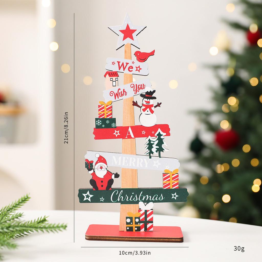 Christmas Tree Ornaments With Density Board Material For Holiday Home Decor