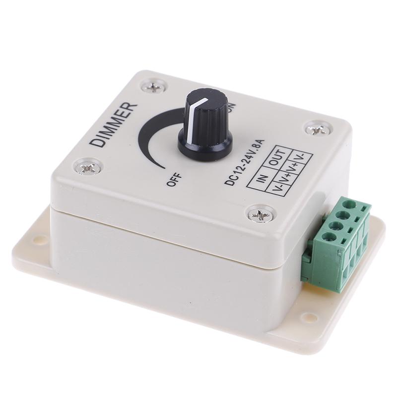 1Pc 12v-24v 8a pir sensor led strip light switch dimmer brightness controller