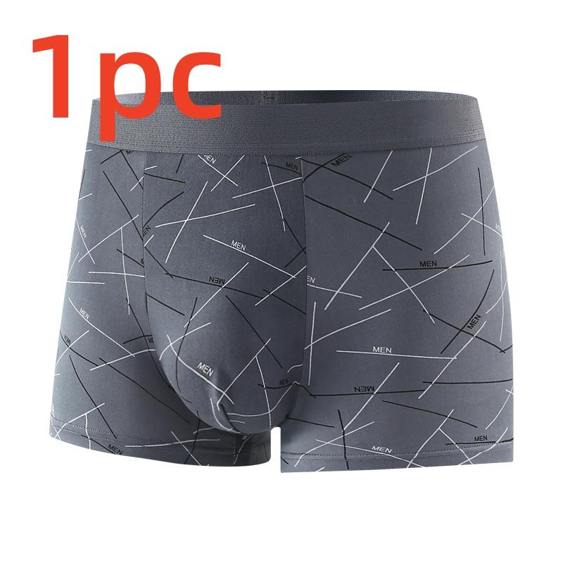 4/1PCS Men's Boxer Shorts Cotton Underwear Plus Size Underpants Breathable Sexy Panties Mesh Lingerie