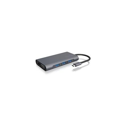 Icy Box IB-DK4040-CPD USB Type-C™ Dual Video Docking Station | Raidsonic