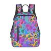 Full Print Rainbow Sorbet Backpack for Boy/Girls Best Gifts 2D Flat Cartoon SchoolBag for Children Bags