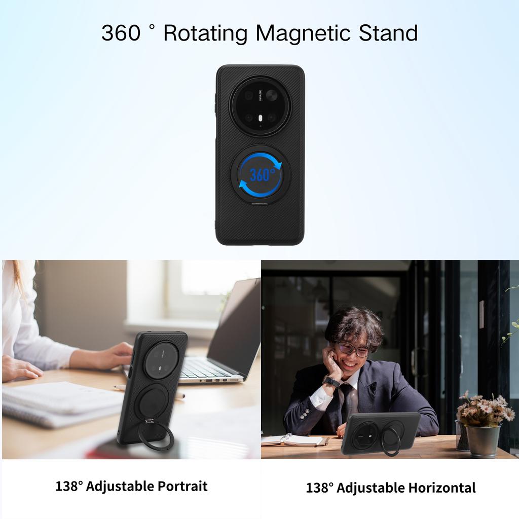 VILI TCY for Huawei Mate 70 Pro+ Magnetic Phone Case with Rotary Kickstand PC TPU Back Cover