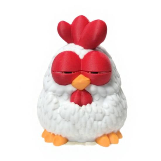 3D Printed Cute Baby Funny Kawaii Chick Figurine Decor