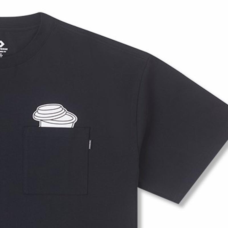 Converse Skateboard Pocket Tee Asia Sizing 'Black' Men's 10026175-A03