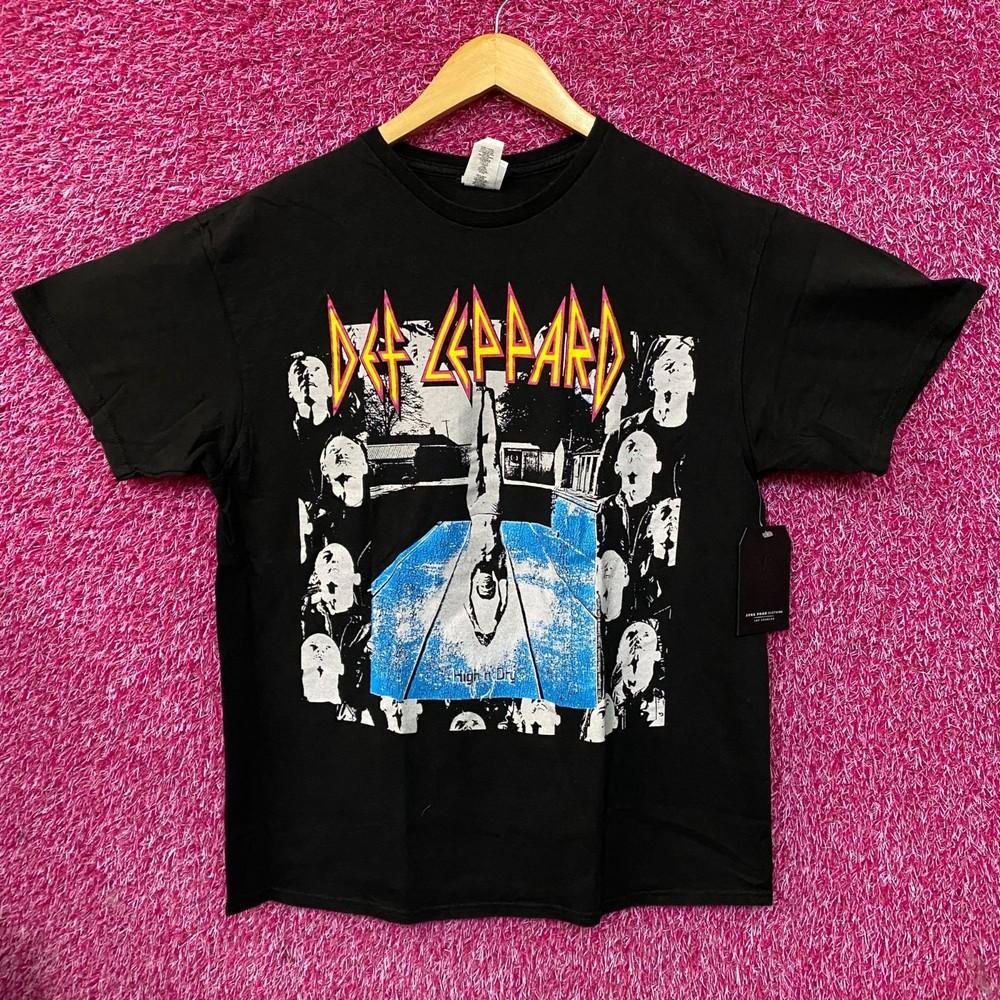 Def Leppard #034;High #039;n#039; Dry#034; Album Cover Rock Band TShirt Medium Unisex T-Shirt XXXL