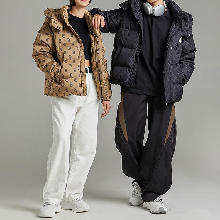 New MLB Down Jackets Unisex Beige Yellow 3ADJM0426-43BGS