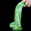 Sexy Bitter Gourd Stick Color Fake Penis Silicone Simulation Penis Masturbation Device for Men and Women Anal Expansion Anus Deep Sucker Anal Plug