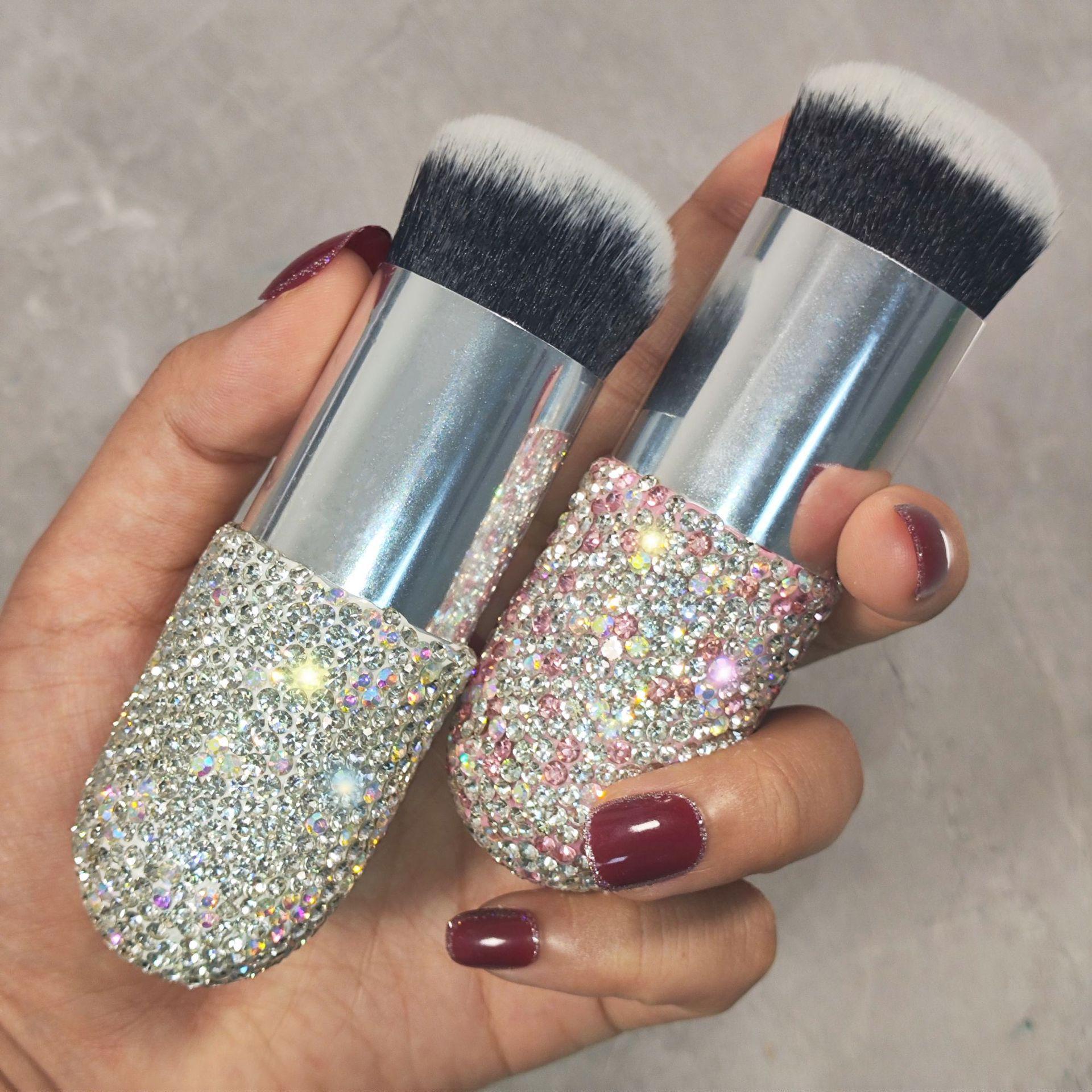 

Rhinestone Luxury Gold & Silver Multifunctional Loose Powder Brush