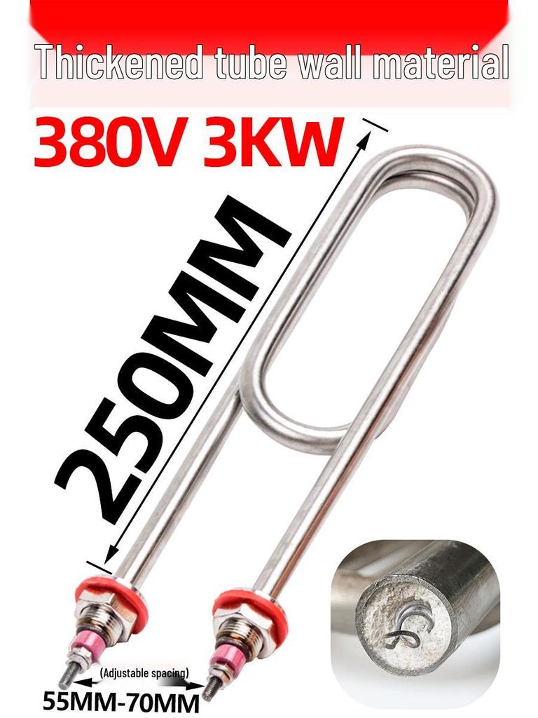 Steamer Heating Tube Element for Rice Cookers, 220V/380V, Options: 2/3/4.