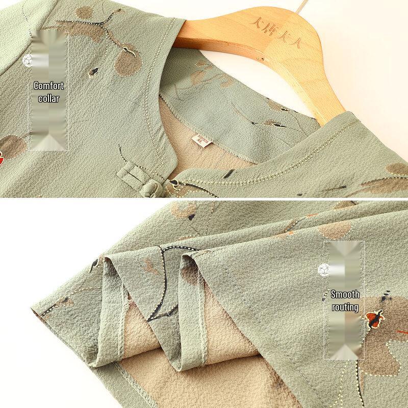 Datang Furen Women's Tang Style Shirt for Elderly