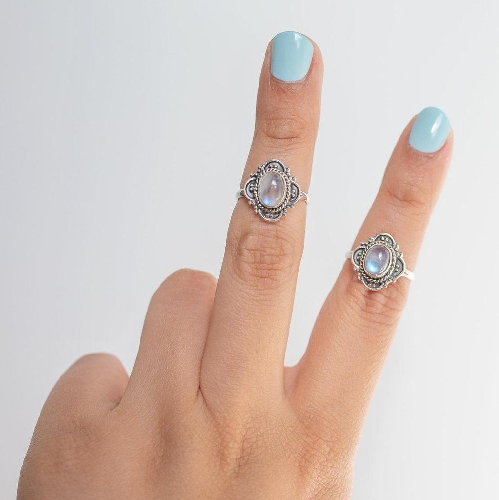 Five Finger Baguette Birthstone Ring by Sunrise Jewelrs • Best Friend Gift • Anniversary Gift • Adjustable Personalized Gemstone Ring •