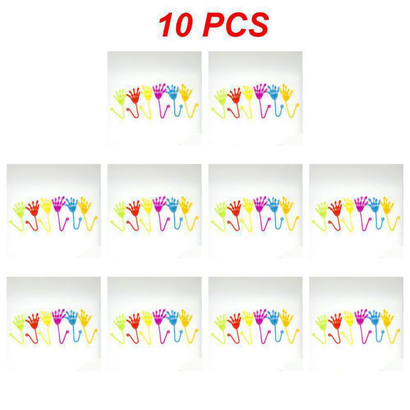 10Pcs Fun Kids Birthday Party Favor Mini Sticky Spider Web Toy Gift Bag Giveaway Pinata Filler Halloween Carnival Party Supplies