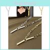 Stylish Titanium Steel Minimalist Necklace For Women With Trendy Tassel Design