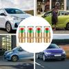 Car Tire Pressure Monitoring Caps 4 Pcs Tire Pressure Monitoring Caps Tire Pressure Gauge Caps 2.4 BAR Copper Core Tire Air Caps