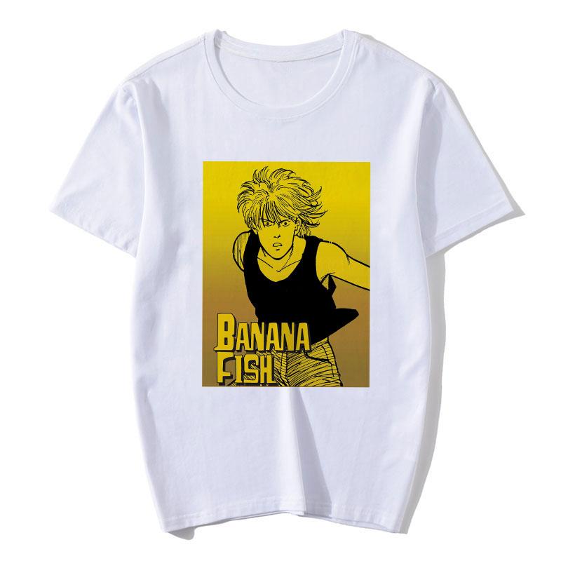 Banana Fish T Shirt Women Anime Japanese Manga T-Shirt Cartoon Graphic Tees Summer Tops Harajuku Women Fashion Tees Tshirts