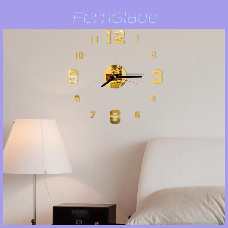 Elegant 3d Diy Acrylic Digital Wall Clock For Creative Home Living Room Decoration