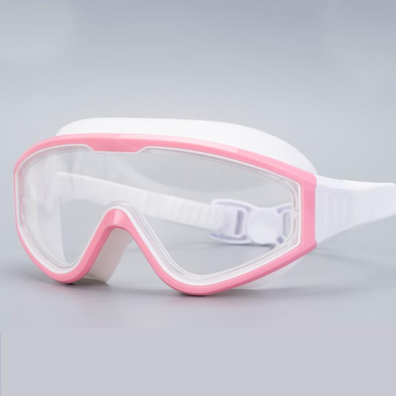 WEZHO Large Frame Anti-Fog Electroplated Silicone Swimming Goggles