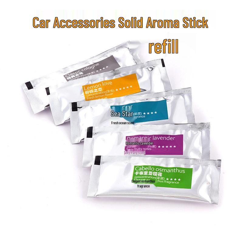 Car Air Vent Aromatherapy Stick: Odor-Eliminating Perfume with Mosquito-Repellent Aroma Balm Refill