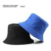 Female Spring and Autumn Personality Double-sided Light Plate Solid Color Bucket Hat Outdoor Sunscreen Sunshade Sun Hat Basin Hat