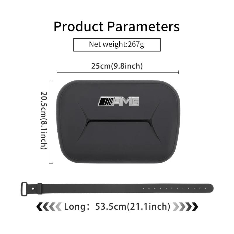 DAR4 Silicone Car Tissue Drawer Box Armrest Backrest Hanging Paper Bag For Mercedes Benz AMG A B C E S G Class W201 W210 W108 W205