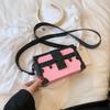 Box bag Small square bag Women's spring and summer new trendy retro small box One shoulder messenger bag Men's mini bag