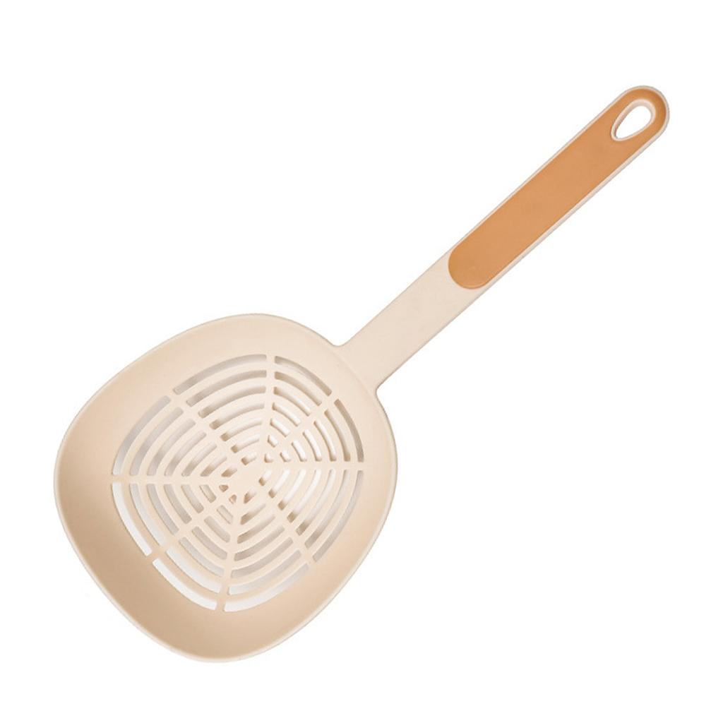 Nylon Skimmer Spoon Professional Food Grade Heat Resistance Draining Large Capacity Strainer Spoon for Kitchen