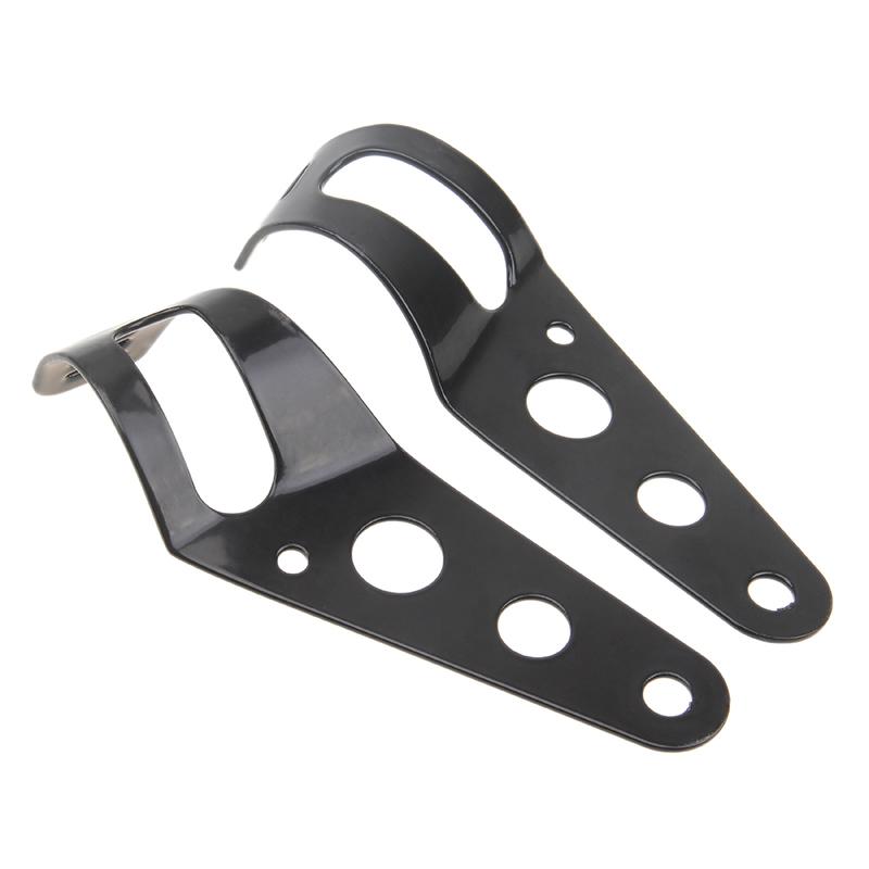 Universal Motorcycle Headlight Mount Bracket 3 Hole Adjustable 28-45mm Headlamp Holder Clamp for Bobber Cafe Racer Chopper ATV