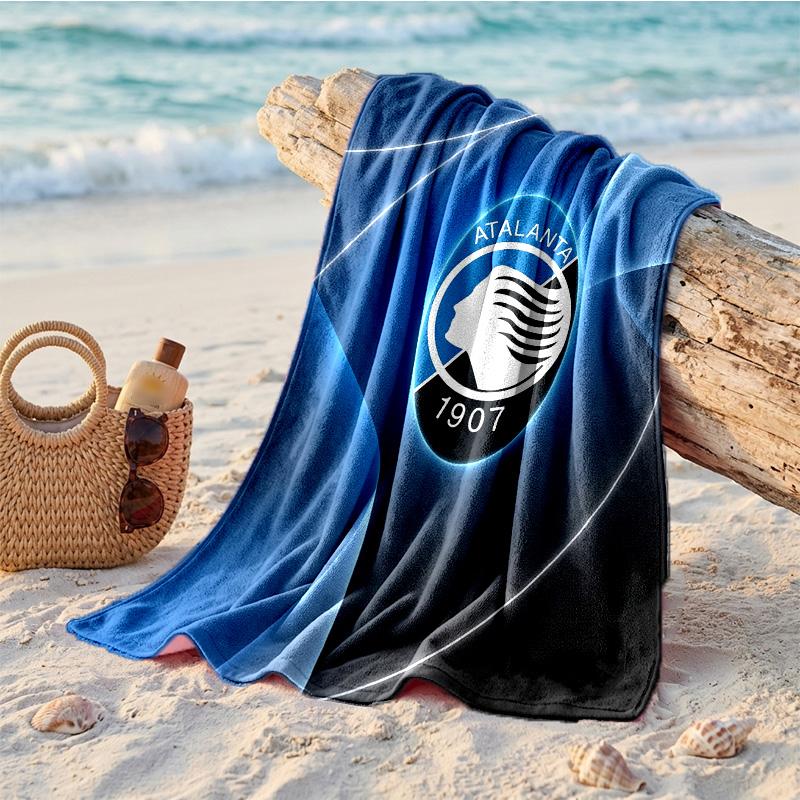 Asciugamano da Spiaggia in Microfibra con Stampa Atalanta FC Asciugatura Rapida Assorbente Grande per Spiaggia Nuoto Viaggio