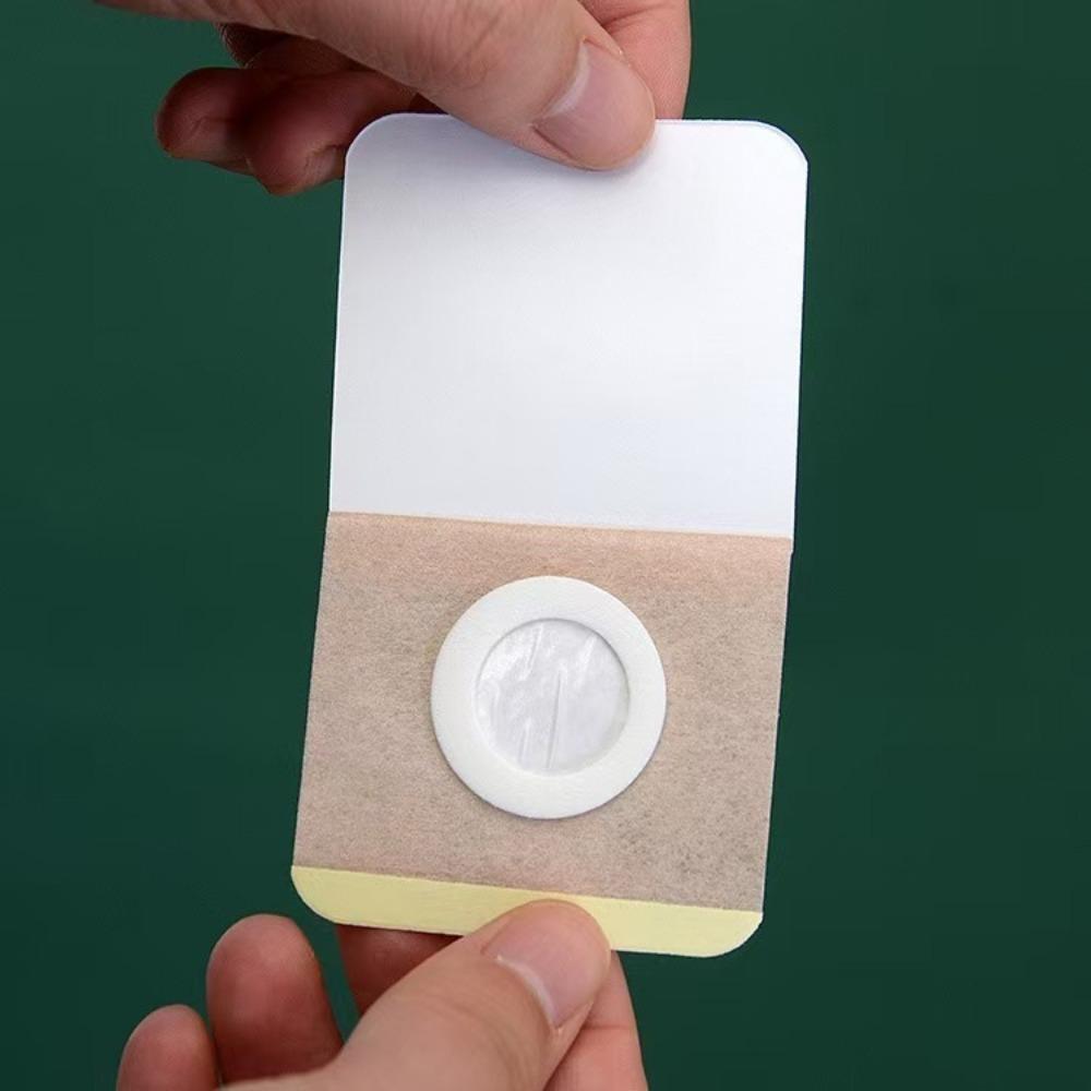 50pcs Disposable Castor Oil Pack Self-Adhesive Seepage Resistant Adhesive Navel Stickers Universal Belly Button Protectors