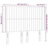 VidaXL Headboard with Ears Pink 147x16x118-128 Cm Velvet3119871