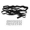 19 Ring Reisebügel Wäscheleine Outdoor Tragbar Camping Wäscheleine mit Karabiner für Reisen