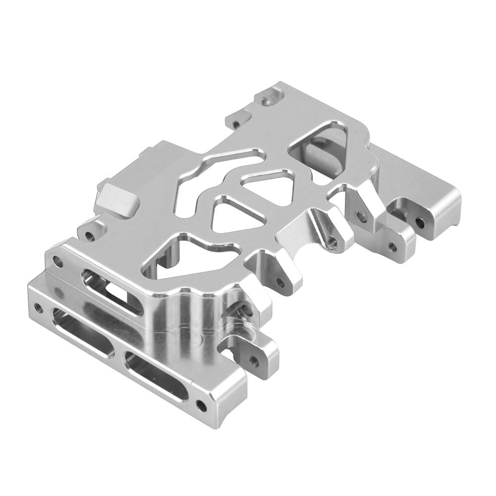 Aluminium Alloy Middle Gearbox Chassis RC Part for TRAXXAS TRX4 Land Rover Defender (Silver)