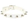 Punk Spike Choker Faux Leather Collar for Women Men Cool Big Rivets Studded Chocker Goth Style Necklace Accessories