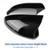 Rearview Mirror Cover For Subaru BRZ Toyota GR86 2021 2022 2023 2024 2025 Carbon Fiber ABS Glossy Black Rear View Mirror Cap.