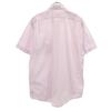 Lacoste Check Pattern Short Sleeve Button Down Shirt 43 Pink Men's Used
