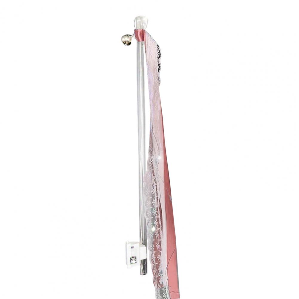 Ribbon Fairy Wand Light-up Wedding Wand Glow Lace And Ribbon Stick with Bell for Wedding Birthday Party New Year Celebration