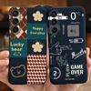 For Samsung Galaxy A15 4G Case Luxury Anti-knock Back Cover On Funda Samsung A15 A155F Capas Cool Style Cute Cartoon Print Cases