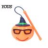 Handheld Pumpkin Lamp for Children Halloween Lantern, LED Light Up Lamp, Battery Glowing Party Prop Operated Decorative Plastic Lantern Kids, Holiday