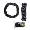 Auto-Lenkradbezug mit Diamantkrone Weiches Leder Ohne Innenring Elastisches Band Griff