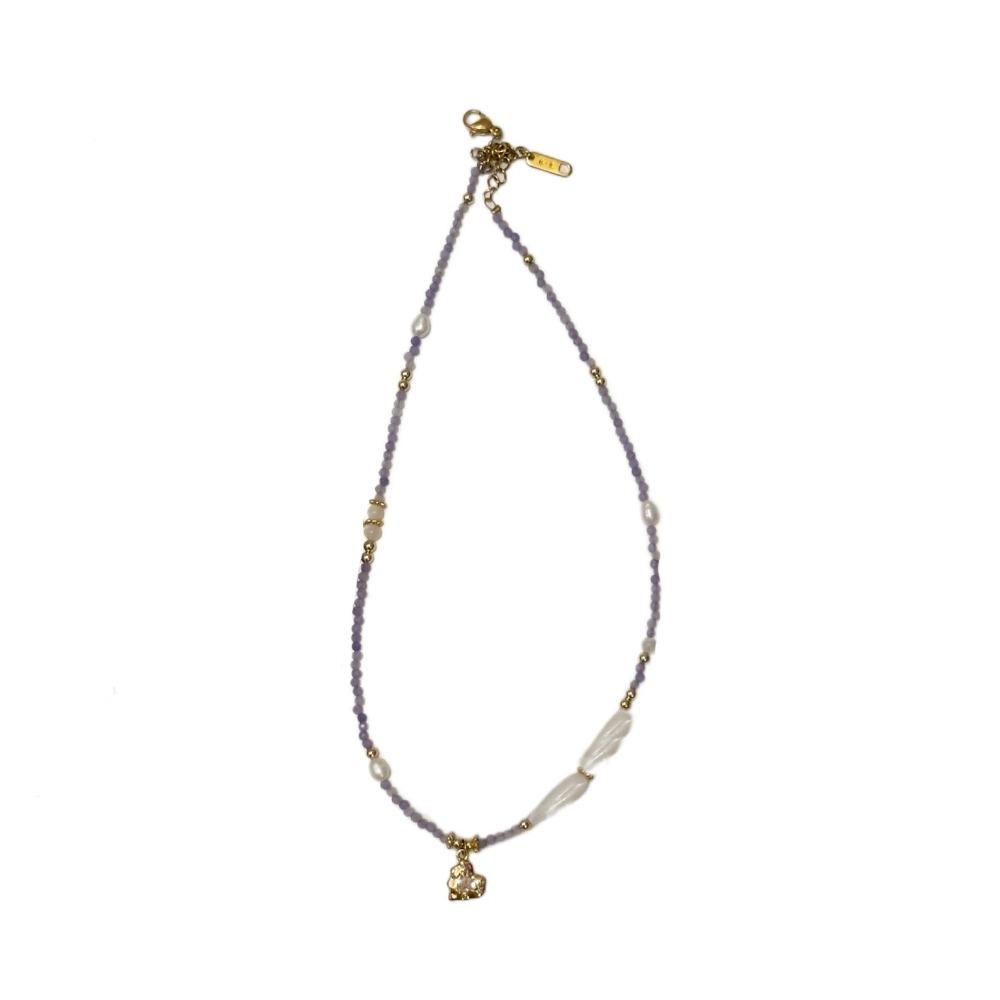 Chinese-style Amethyst Pendant Sweet Charm Dopamine Beads Necklace  Jewelry Accessories