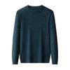 Men's 2025 Autumn/Winter Pure Wool Round Neck Sweater - Solid Color Knit