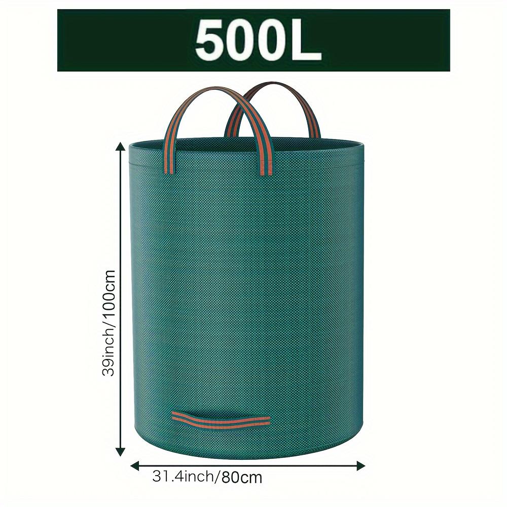 Bolsas para Residuos de Jardín - Reutilizables de PP de Alta Resistencia con Asas, Gran Capacidad con Tejido Industrial y Asas para Recogida de Plantas, Césped y Hojas