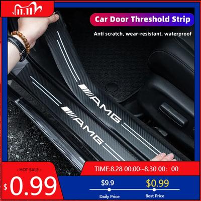 GLC GLB 5Pcs Car Door Sticker Threshold Anti Scratch Decals Accessories For Mercedes Benz AMG W206 W204 W205 W212 W213 W221 W22