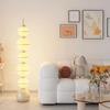 Nordisches Dänemark Kürbislampen-Design Sofa neben dem Wohnzimmer Schlafzimmer Stehlampe Kreative Netz-Rot-Atmosphäre Homesay