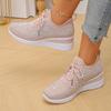 A Pair of Crystal-Embellished Women'S Sneakers | Casual Low-Top, Comfortable and Versatile for All-Season Wear, Fabric Upper and PVC Sole