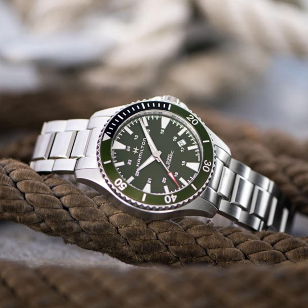 Hamilton H82375161 Khaki Navy Scuba Auto 40mm Khaki Dial Metal Men's Watch