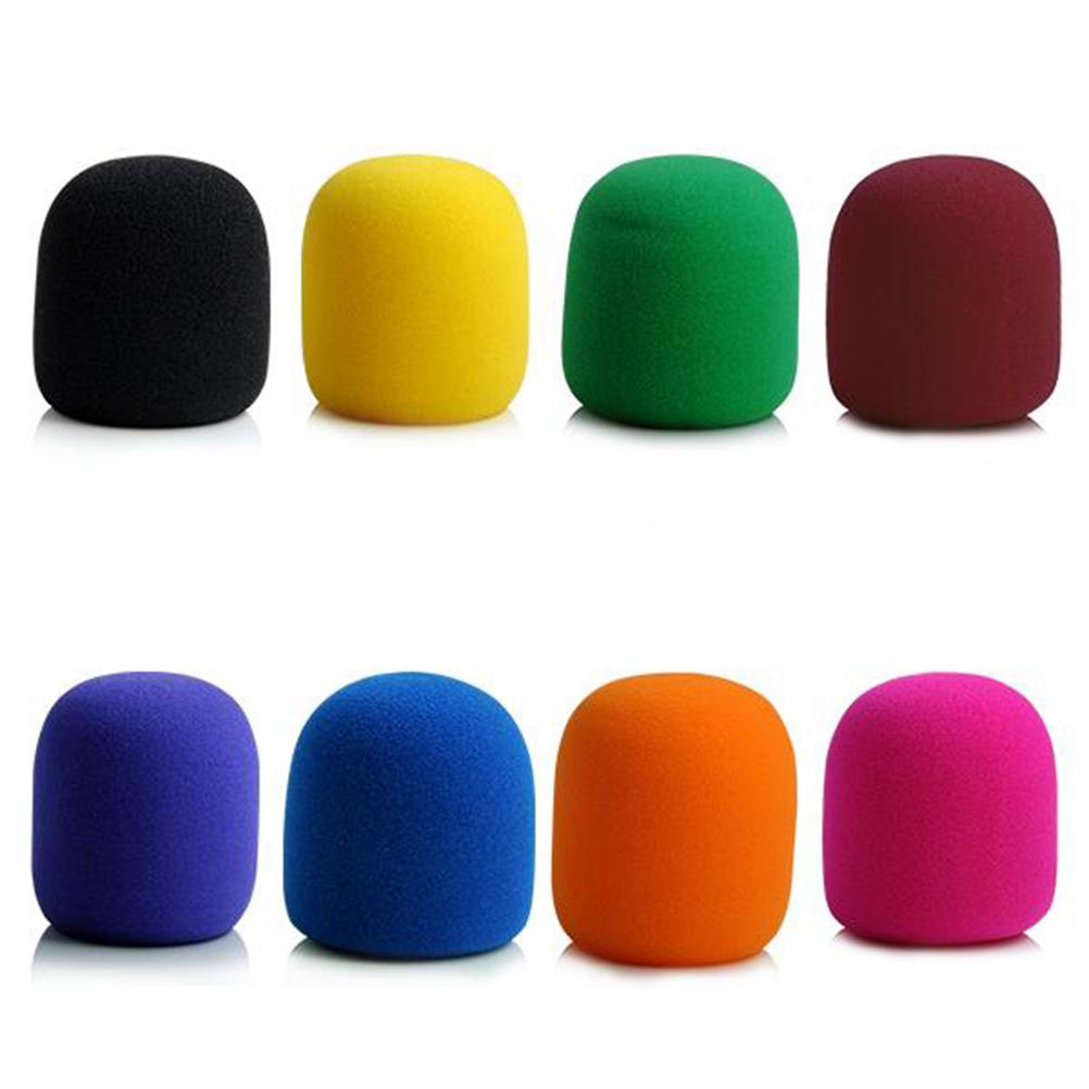 1pc Mix Colors Sponge Microphone Set Replacement Foam DJ Stage Windshield Wind Shield Cover Thick Washable