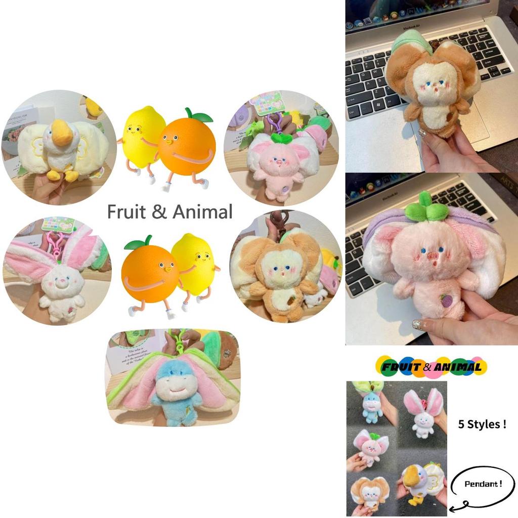 Cute And Soft Plush Fruit And Animal Keychain Charms For All Ages