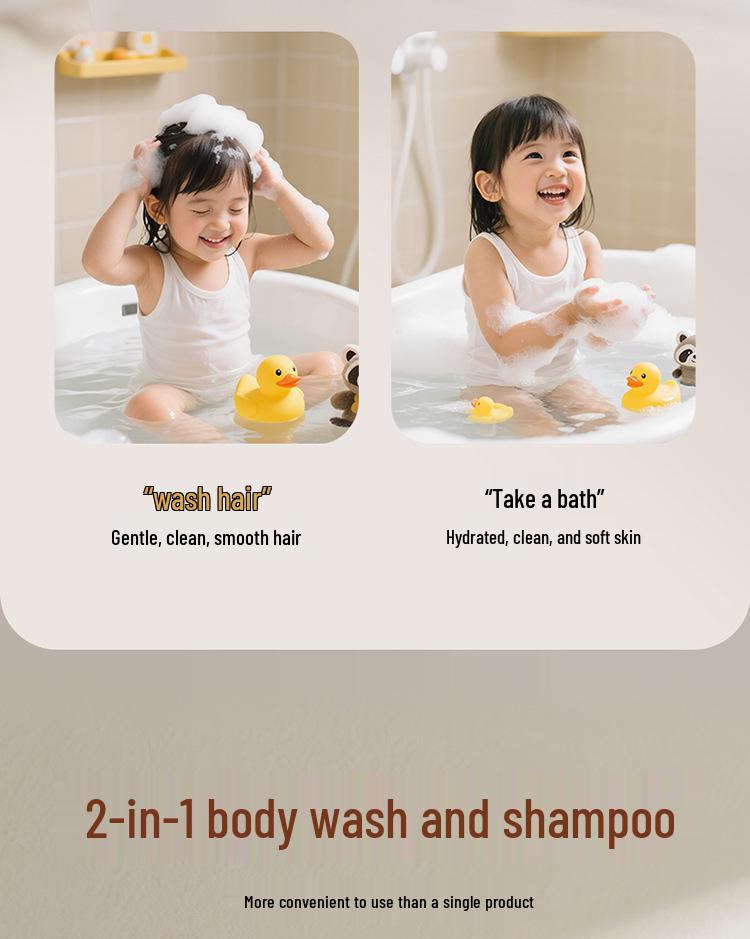 Audo 2-in-1 Gentle Moisturizing Baby Shampoo & Body Wash - Large Capacity
